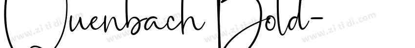 Quenbach Bold字体转换